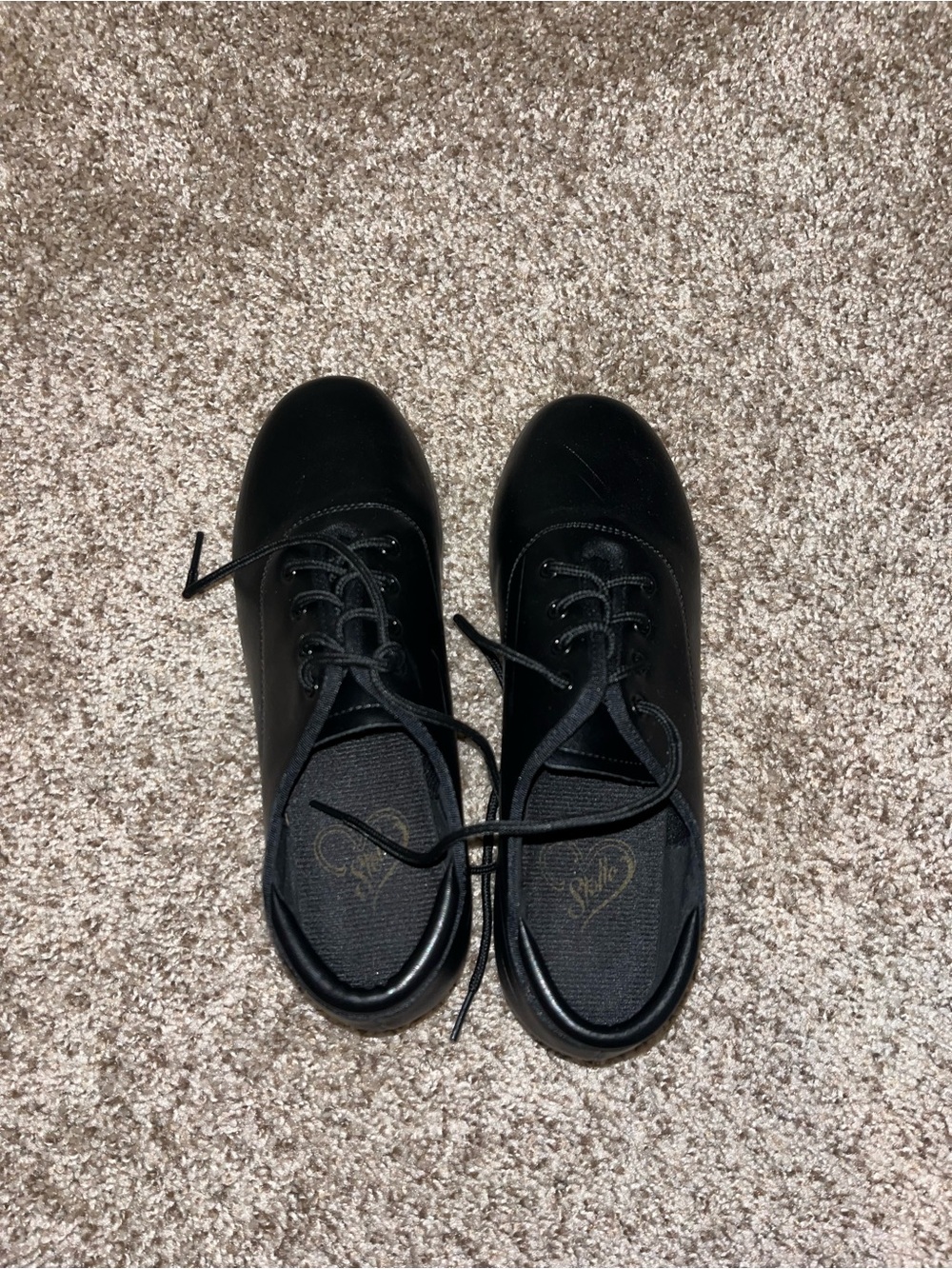 Girls Stelle Black Tap Shoes Size 4